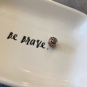 Retired authentic Pandora Orange CZ Primrose Path Charm